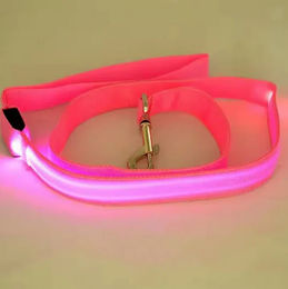 Pfoten-Boutique LED Hundeleine wiederaufladbar 120 cm Rosa – Bild 1 von 1