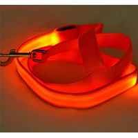 Produktbild von Pfoten-Boutique LED Hundeleine wiederaufladbar 120 cm rot