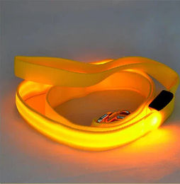 Pfoten-Boutique LED Hundeleine wiederaufladbar gelb 120 cm – Bild 1 von 1