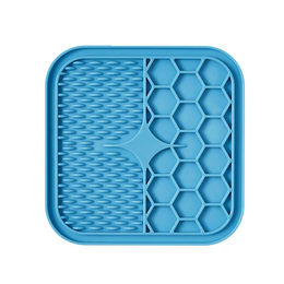 Pfoten-Boutique Schleckmatte aus Silikon für Hunde in Blau 15x15 cm – Bild 1 von 1