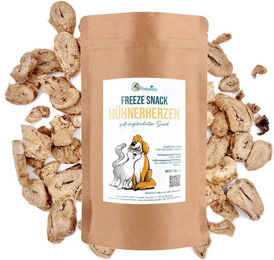 Produktbild von Pfotenliebe Gefriergetrocknete Hühnerherzen Belohnungssnack für Hunde und Katzen Adult ohne Zucker und Zusatzstoffe