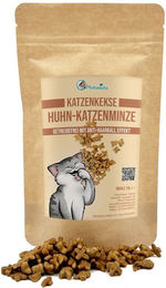 Pfotenliebe Katzenkekse Huhn & Katzenminze getreidefrei mit Anti-Haarball-Effekt für erwachsene Katzen – Bild 1 von 1