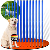 Produktbild von PfotenWunder Agility-Slalom-Set aus Metall für Hunde XXL Blau