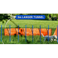 Produktbild von PfotenWunder XXL Profi Agility Hundetunnel 3 Meter für große Hunde - 3 m