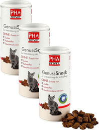 Produktbild von PHA GenussSnack Hypoallergenes Dentalsnack für Katzen mit Geflügel und Fisch zur Zahnpflege 50g