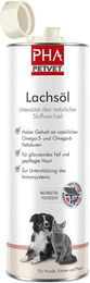 Produktbild von PHA Lachsöl als Nahrungsergänzung für Hunde, Katzen und Pferde zur Unterstützung von Haut, Fell, Gelenken und Immunsystem 500g