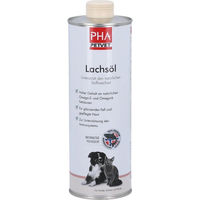 Produktbild von Pha Lachsöl für Hunde Katze und Pferde zur Unterstützung von Haut und Fell 1000 ml