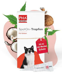 PHA Spot On Flohmittel für Katzen von PetVet GmbH mit Neemöl und Laurinsäure gegen Flöhe und Zecken 2x 1,5 ml - 2 x 1,5 ml – Bild 1 von 5