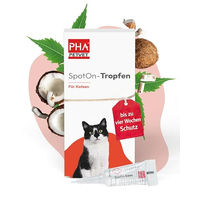 Produktbild von PHA Spot On Flohmittel für Katzen von PetVet GmbH mit Neemöl und Laurinsäure gegen Flöhe und Zecken 2x 1,5 ml - 2 x 1,5 ml