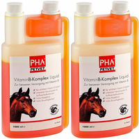 Produktbild von PHA Vitamin-B-Komplex Liquid Nahrungsergänzung für Pferde zur Unterstützung von Nervensystem und Stoffwechselfunktionen 2000ml
