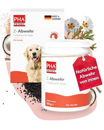 PHA Z-Abwehr Hund Immunstärkung Pulver mit Schwarzkümmel, Zistrose, Bierhefe und Kokos 130g – Bild 1 von 4