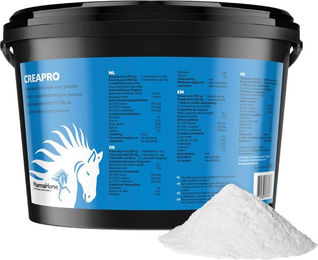 PharmaHorse Creapro Nahrungsergänzung für Pferde zur Unterstützung von Muskelaufbau und Gelenken mit Glycin, L-Arginin und L-Methionin 1000 g – Bild 1 von 5