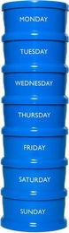 PharmaHorse DailyBox XL Futtereimer aus Kunststoff in Blau – Bild 1 von 3