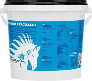 PharmaHorse Vitamine E Excellent Pferd Nahrungsergänzung mit Selen für Immunsystem und Gelenke 1000 g – Bild 1 von 6
