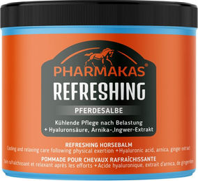 Pharmakas Refreshing Pferdesalbe Massagebalsam mit Hyaluronsäure, Arnika und Ingwer 500 ml - 500 ml – Bild 1 von 7