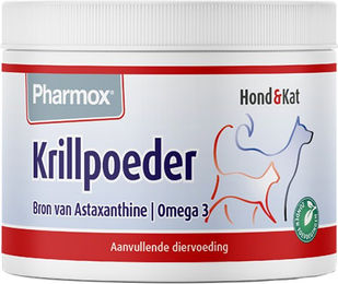 Produktbild von Pharmox Krill Pulver für Hunde und Katzen für alle Altersstufen 200 g
