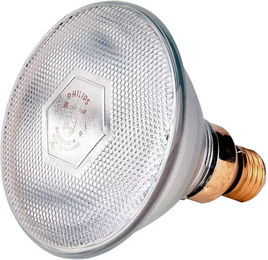 Philips Infrarot-Heizstrahler IR 100 C PAR38 Rotlichtlampe für Hühner und Ferkel 100 W Weiß – Bild 1 von 3
