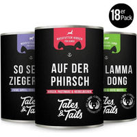 Produktbild von PHirsch 3er Mixpaket Nassfutter für Hunde mit Hirsch, Lamm und Ziege getreidefrei und ohne Zucker 3x 400g
