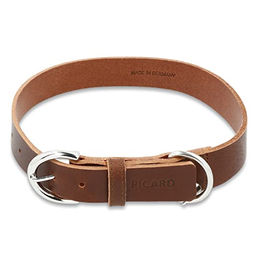 Picard Hundehalsband Strolch aus Echtleder in Braun Grösse M – Bild 1 von 3