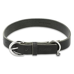Picard Hundehalsband Strolch aus Echtleder in Schwarz Größe M – Bild 1 von 3