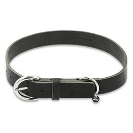 Picard Hundehalsband Strolch aus Echtleder Schwarz Größe L – Bild 1 von 3