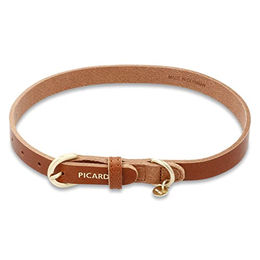 Picard Hundehalsband SUSI aus Echtleder in Braun Größe M – Bild 1 von 3