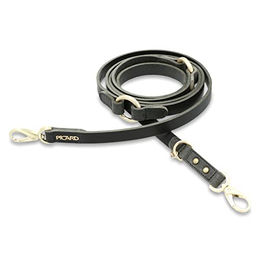 Picard Hundeleine SUSI aus Echtleder Schwarz Mittel – Bild 1 von 3