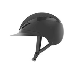 Pikeur ABUS Reithelm AirLuxe Supreme Glam Longvisor Schwarz Größe S für Damen – Bild 1 von 9