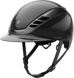 Pikeur AirLuxe Chrome Reithelm Unisex Schwarz Silber Größe M – Bild 1 von 13