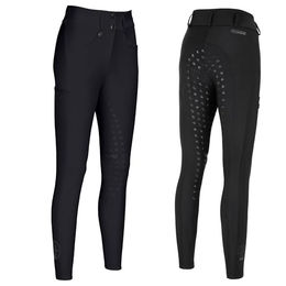 Pikeur Amia Fullgrip Reithose Damen Schwarz Größe 42 aus Tech-Jersey-Funktionsstoff – Bild 1 von 4