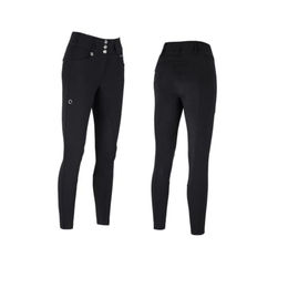Pikeur Candela Damen Hochbund Reithose Ganzbesatz FlexTec Leather Schwarz Größe 48 – Bild 1 von 3