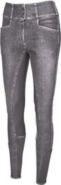 Pikeur Candela DuraGrip 34Grip Jeans Reithose Damen Grau Baumwolle Größe 40 – Bild 1 von 2