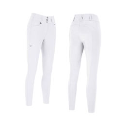 Pikeur Candela Flex Faux Leder Vollbesatz Reithose Damen Weiß – Bild 1 von 2