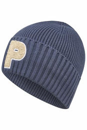 Pikeur Damen Beanie Mütze aus Baumwolle Blau Größe 55-57 – Bild 1 von 4