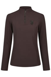 Pikeur Damen Funktionsshirt Selection HW 26 Zip Rip Chocolate Brown Größe 42 – Bild 1 von 1