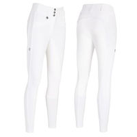 Produktbild von Pikeur Damen Highwaist Reithose NEW Candela FTL Weiß mit Lederbesatz