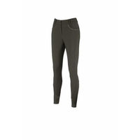Produktbild von Pikeur Damen Reithose Ceelina FFL Faux Leather Ganzbesatz Kunstleder deep Khaki Größe 44
