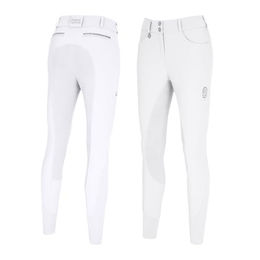 Pikeur Damen Reithose Ceelina FFL Selection mit Vollbesatz aus Kunstleder in Weiß – Bild 1 von 5