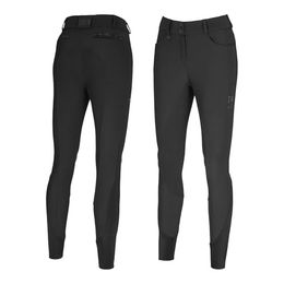 Pikeur Damen Reithose Ceelina FFL Vollbesatz mit Kunstleder in Schwarz – Bild 1 von 3