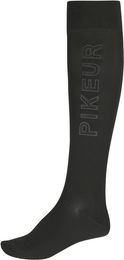 Pikeur Damen Reitsocken Kniestrümpfe mit Strass und Nieten Schwarz Größe 41-43 – Bild 1 von 1