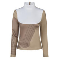 Produktbild von Pikeur Damen Turniershirt Langarm Selection Mocha Cream Größe 34