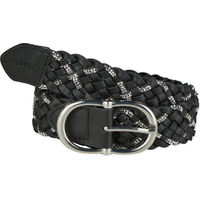 Produktbild von Pikeur FS26 The Core Glitzergürtel für Damen aus Leder in Schwarz Silber
