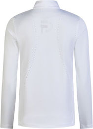 Produktbild von Pikeur FS26 Turniershirt the Core Damen Reitshirt aus Polyester in Grau und Weiß
