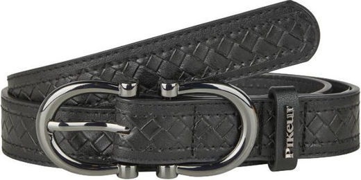 Pikeur Gürtel für Damen aus Polyurethan in Schwarz und Silber – Bild 1 von 1