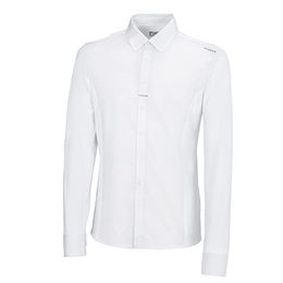 Produktbild von Pikeur Herren Langarm-Reitshirt aus Baumwolle Weiß Größe 42