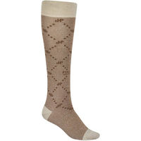 Produktbild von Pikeur HW25 Selection Lurex Socken für Damen aus Baumwolle Grau Beige Größe 38-40