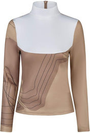 Pikeur HW26 Langarm Turniershirt Damen Weiß Beige – Bild 1 von 2