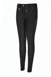 Produktbild von Pikeur Lucinda Grip Full Grip Reithose für Mädchen in Schwarz