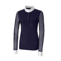 Pikeur Night Sky Turnierbluse Damen mit Mesh Langarm in Blau Größe 40 – Bild 1 von 2
