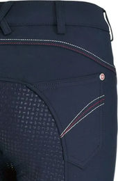 Pikeur Patrizia Girl Grip Reithose für Kinder Vollbesatz Schwarz Größe 146 – Bild 1 von 2